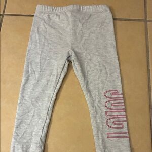 🔥5 for 20🔥Juicy by Juicy Couture Gray Leggings with Pink Detail 24M